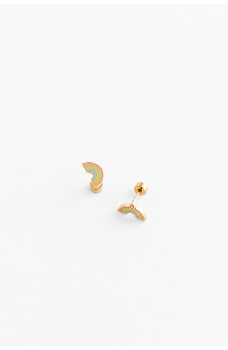 Pip Pop Pastel Rainbow Stud Earrings, Alternate, color, Multi