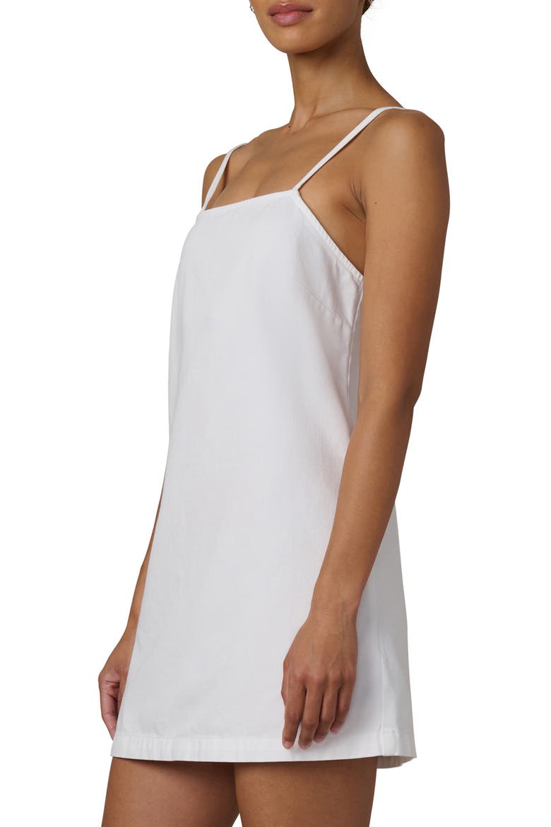 Denim Sleeveless Shift Dress, Alternate, color, WHITE