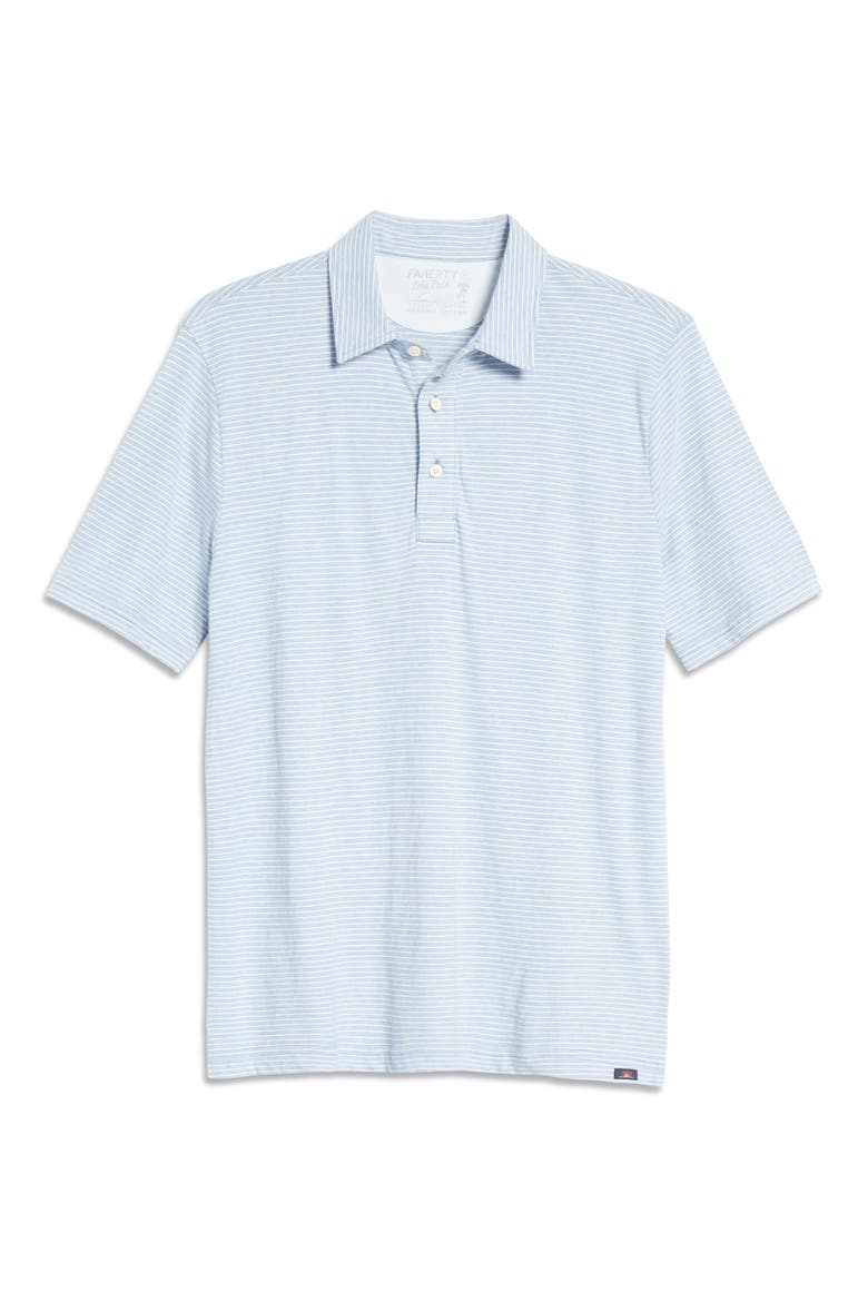 Isle Stripe Short Sleeve Polo, Alternate, color, DUNE STRIPE BLUE