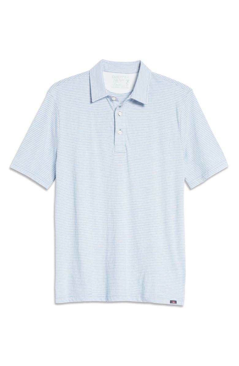 Faherty Isle Stripe Short Sleeve Polo, Alternate, color, 