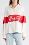 Junk Food Budweiser Logo Long Sleeve Cotton Shirt