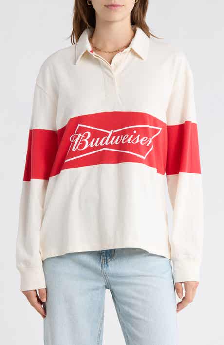 Budweiser Logo Long Sleeve Cotton Shirt