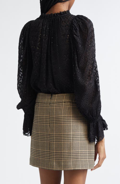 Veronica Beard Maxime Lace Blouse In Black