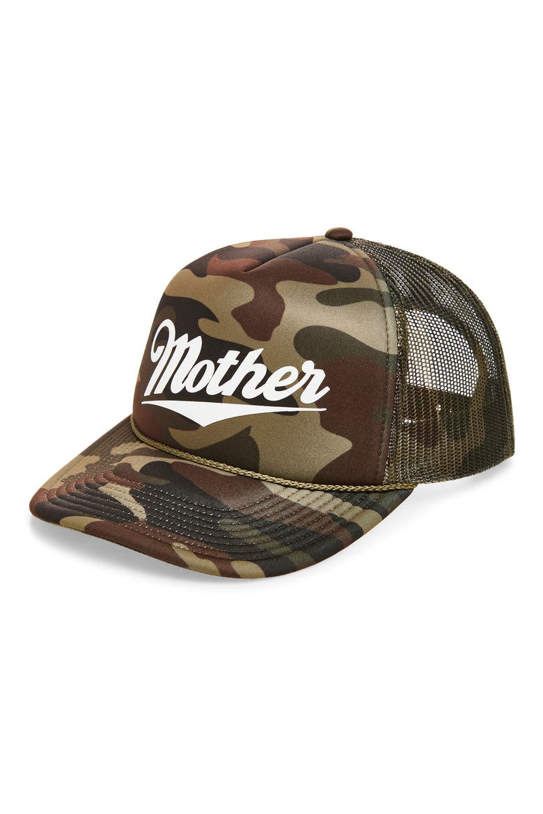 Mother Summer Trucker Hat, Main, color, CAMO