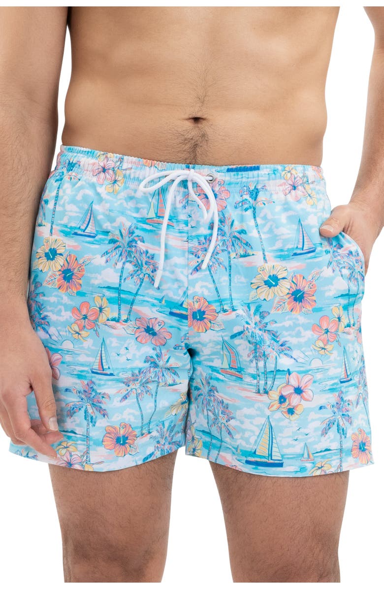 Kenny Flowers The BVIs - All Day Athleisure Shorts, Main, color, Light Blue