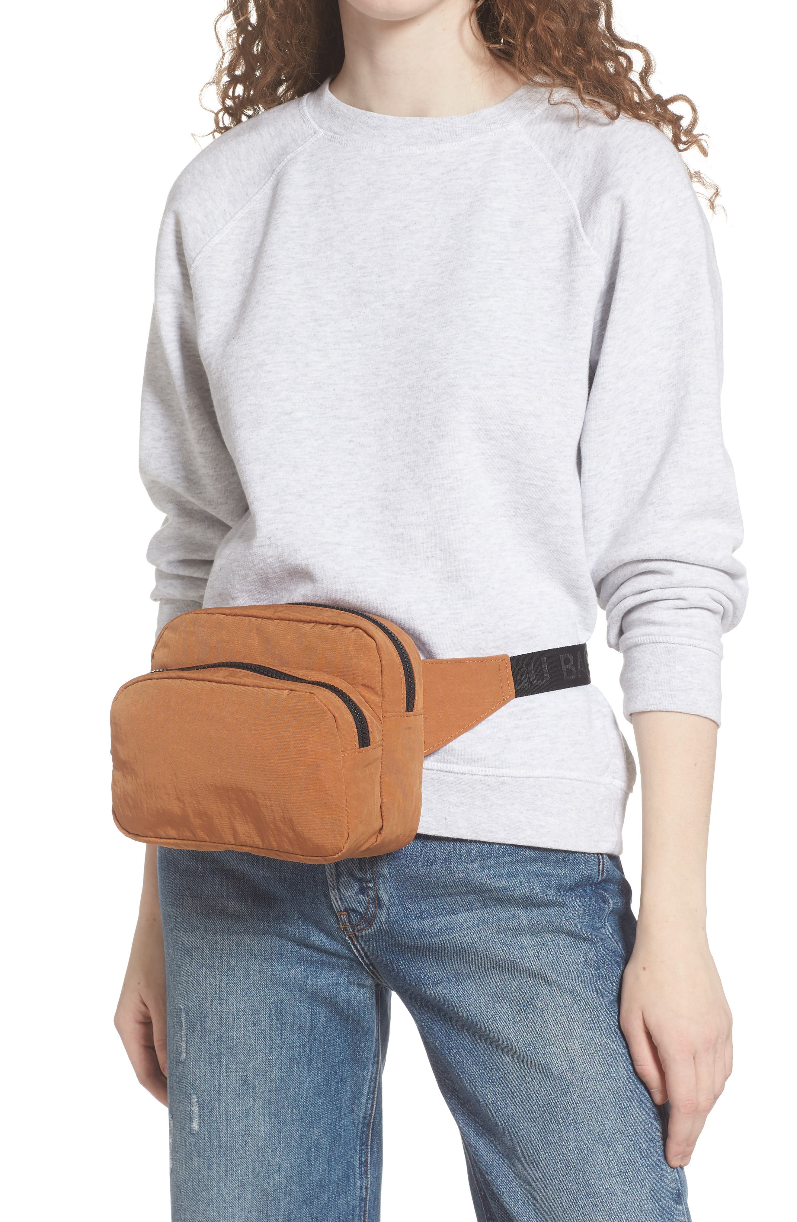 Nylon Belt Bag, Alternate, color, PINTO