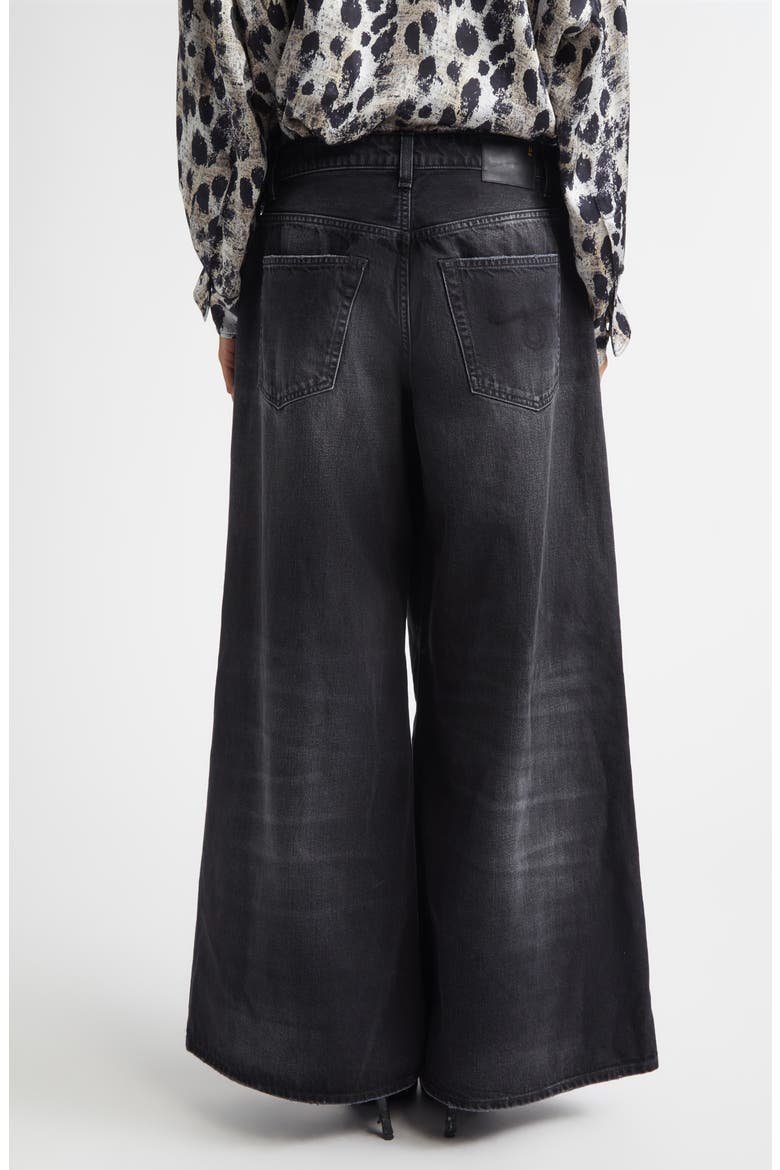 Nico Wrap Wide Leg Jeans, Alternate, color, ESSEX BLACK
