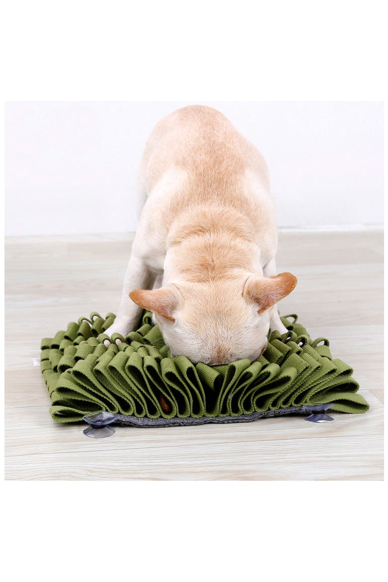 Sniffer Grip Interactive Anti-Skid Pet Snuffle Mat, Alternate, color, GREEN