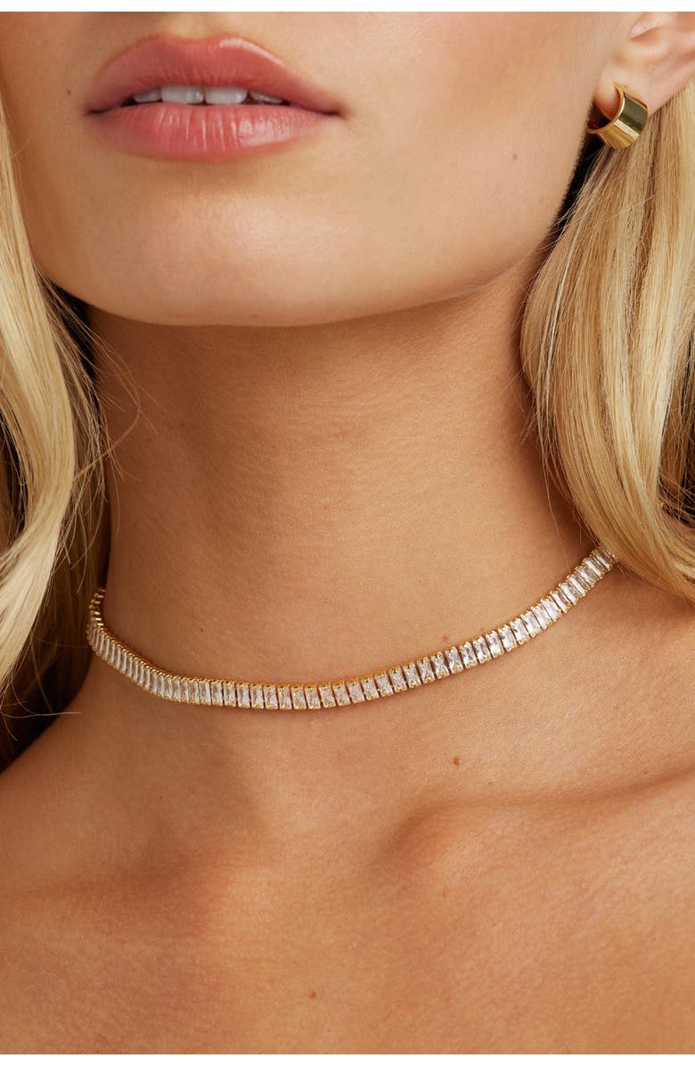 Untamed Petals Polly Crystal Choker, Alternate, color,