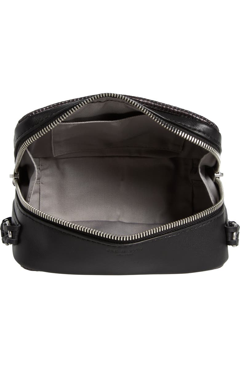 rag & bone Cami Straw & Leather Camera Bag, Alternate, color,