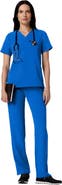 JAANUU Xenos Women's 5-Pocket Classic Mid-Rise Scrub Pant