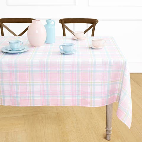 Linen Tablecloth - Palm Beach Plaid