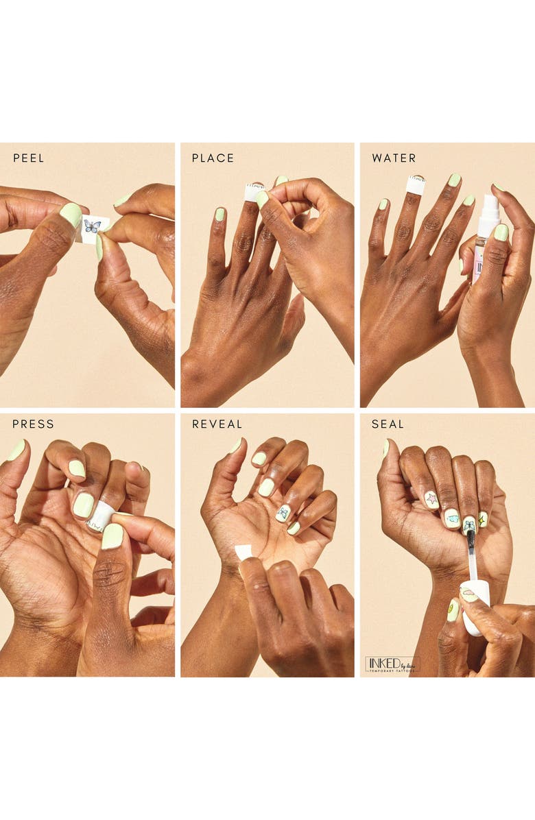 INKED by Dani Daisy Dreams Assorted Nail Art, Alternate, color, 