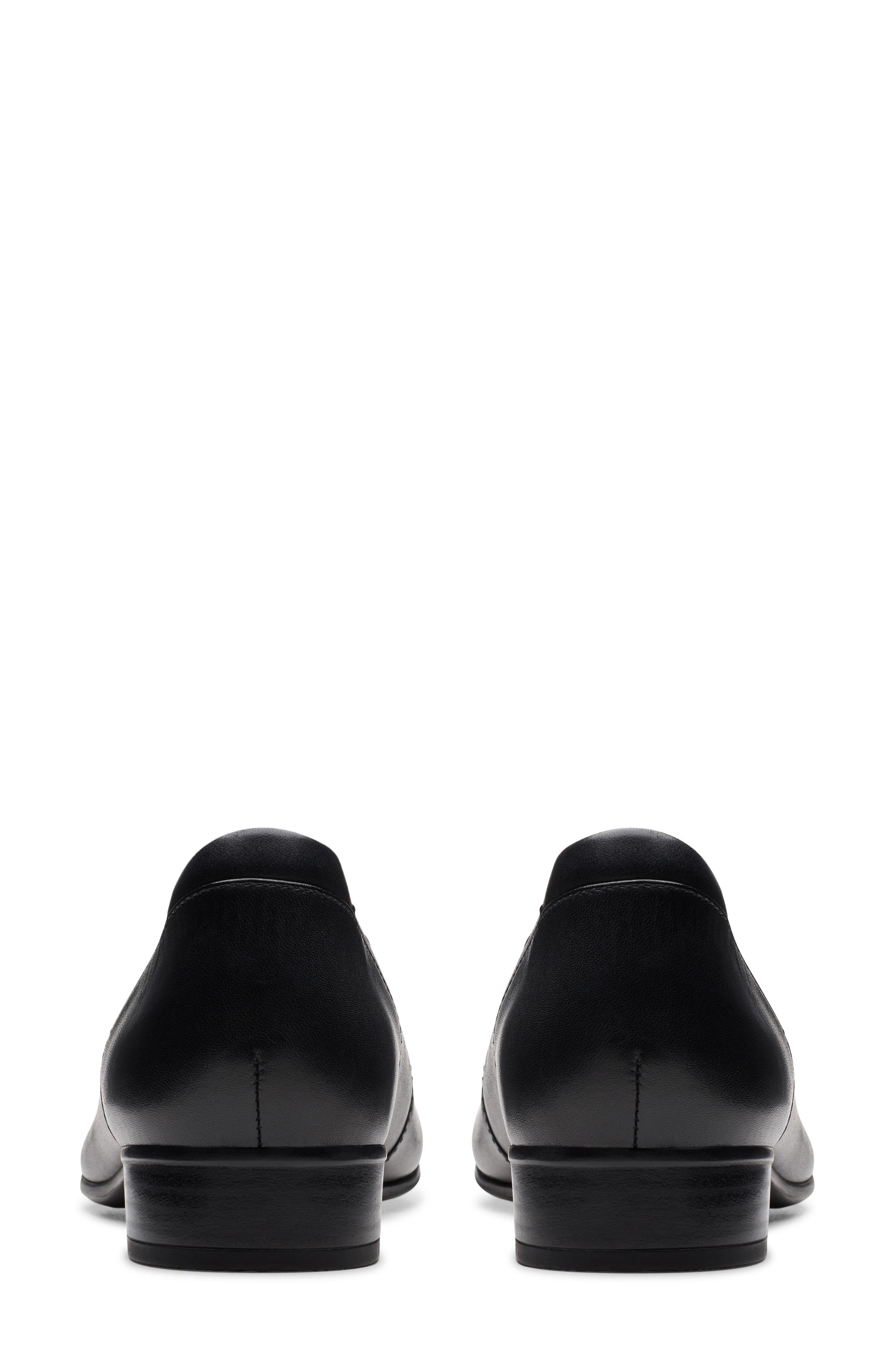 Clarks<sup>®</sup> Krystine May Cap Toe Pump, Alternate, color, Black Leather