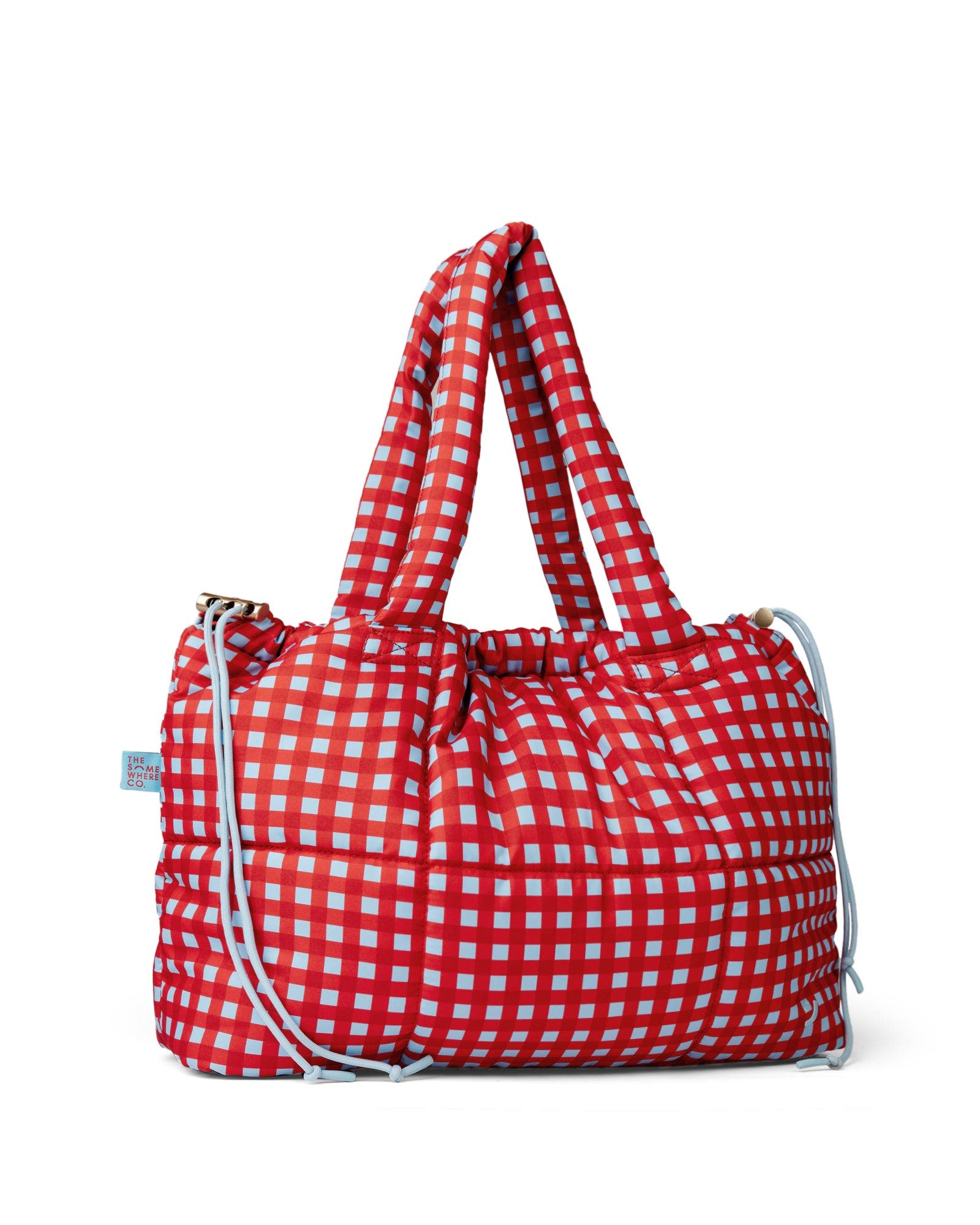 The Somewhere Co Raspberry Crush Marshmallow Midi Tote Bag, Alternate, color, Raspberry Crush