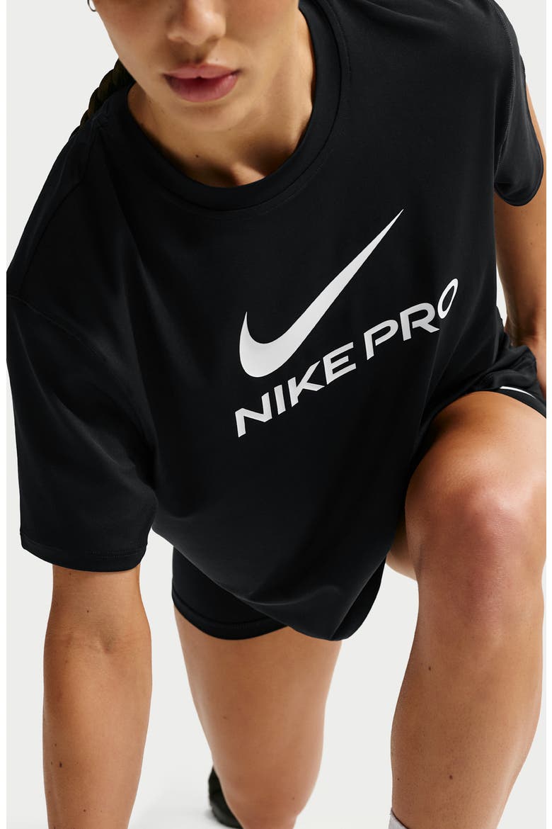 Pro Dri-FIT T-Shirt, Alternate, color, BLACK/ WHITE