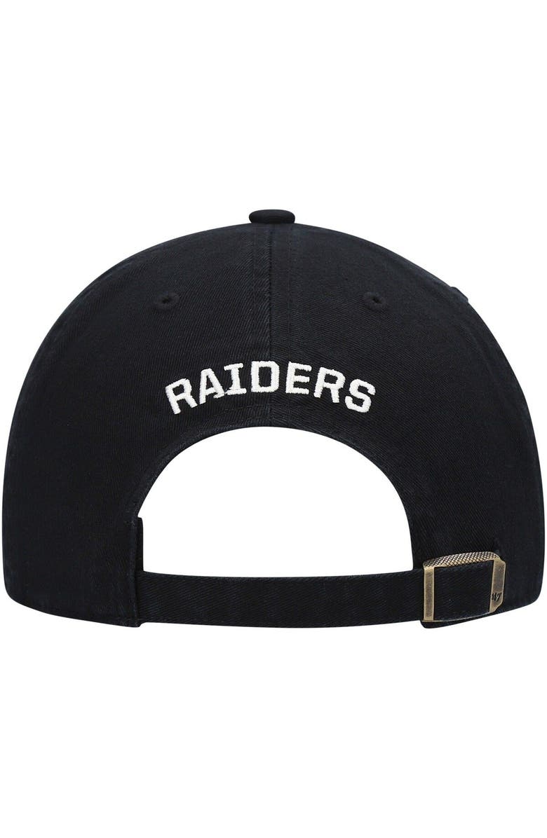 '47 Women's '47 Black Las Vegas Raiders Finley Clean Up Adjustable Hat, Alternate, color,