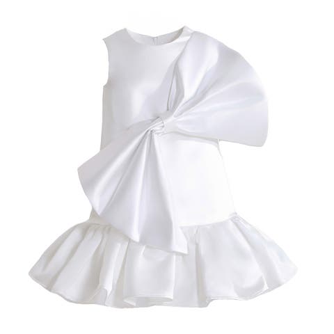 Dahlielle Satin Bow Dress