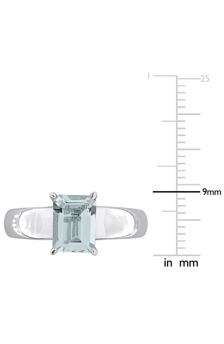 Julianna B. Aquamarine Solitaire Ring 14k, Alternate, color,