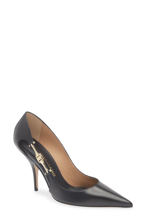 Ferragamo Tulip Pointed Toe Pump