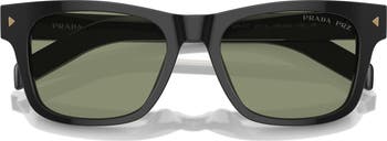51mm Polarized Rectangular Sunglasses
