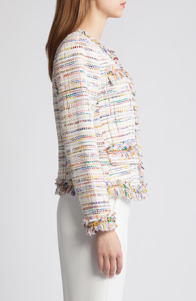KOBI HALPERIN Devyn Rainbow Tweed Jacket, Alternate, color, 