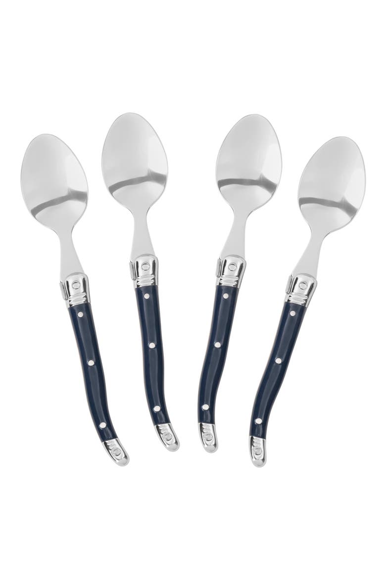 4-Piece Coffee Spoon Set, Alternate, color, NAVY