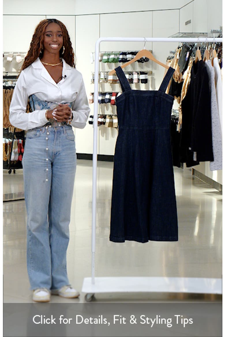 Dolly Denim Fit & Flare Midi Dress video