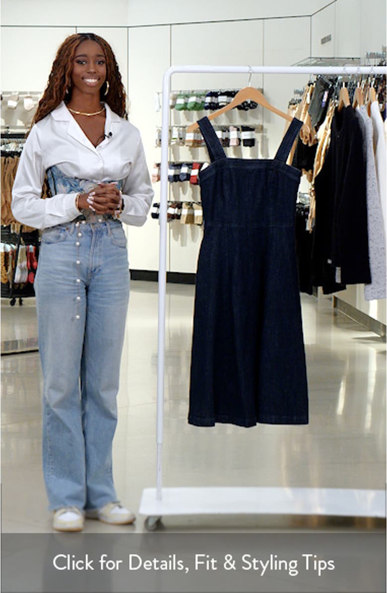 Dolly Denim Fit & Flare Midi Dress, sales video thumbnail