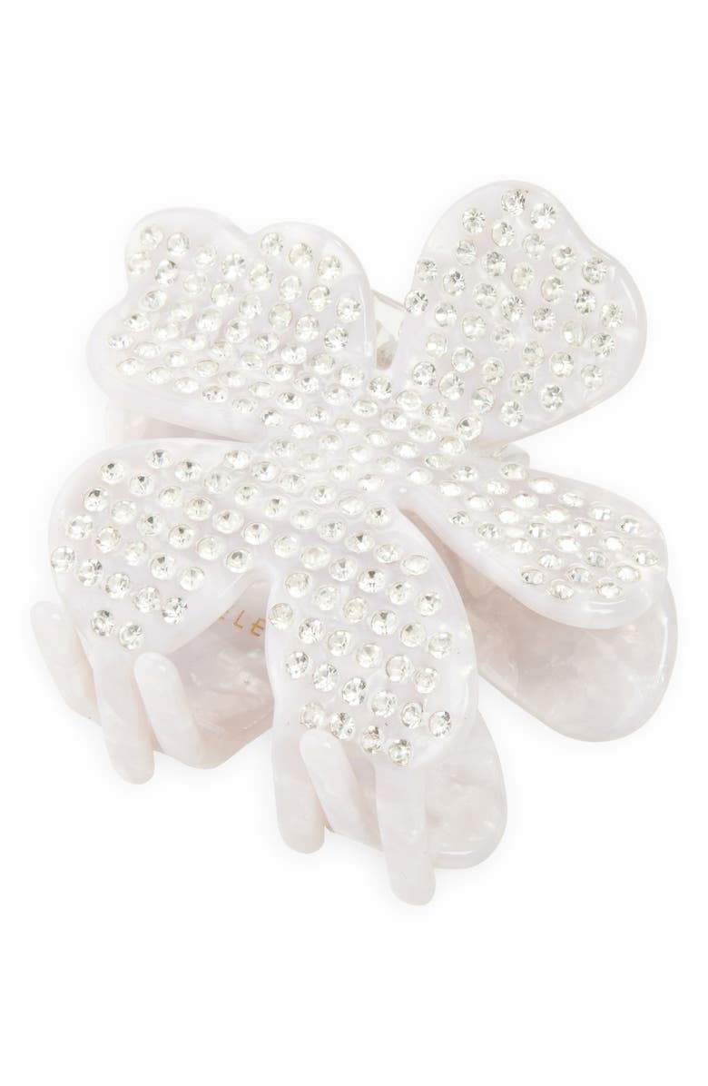 Lele Sadoughi Lily Claw Clip, Main, color, Crystal