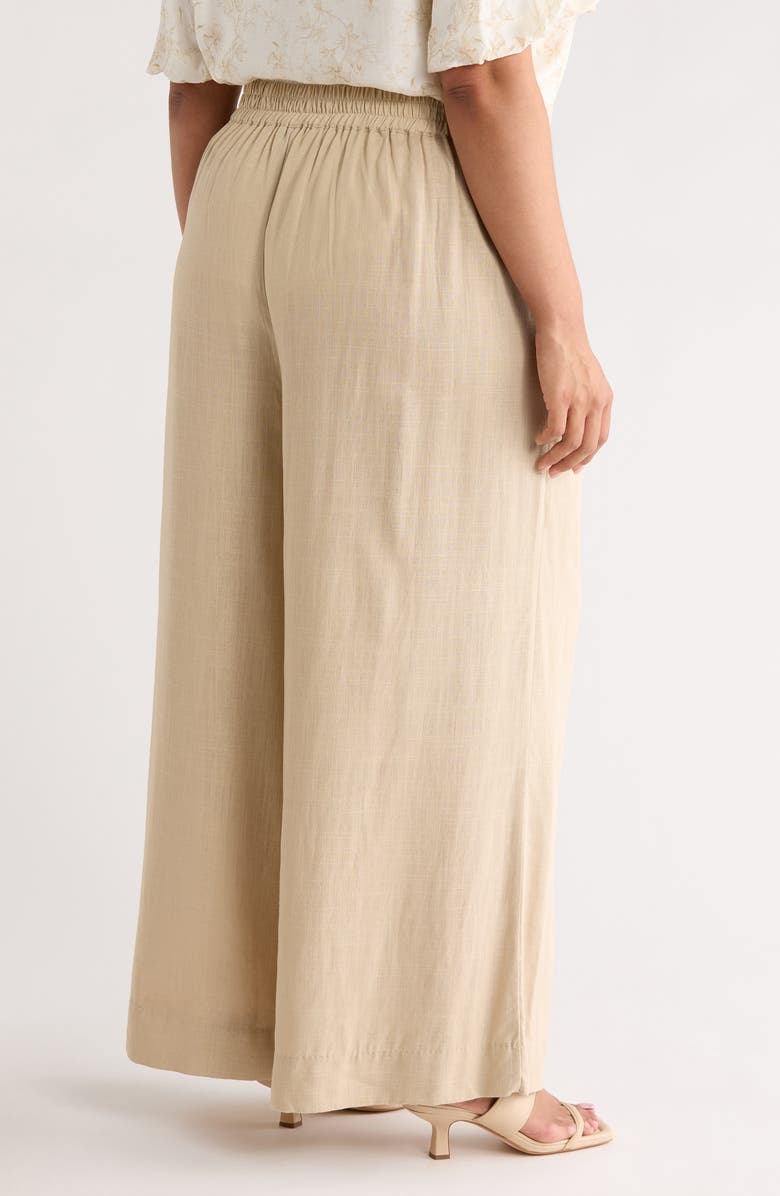Vince Camuto Wide Leg Pants, Alternate, color, Camel