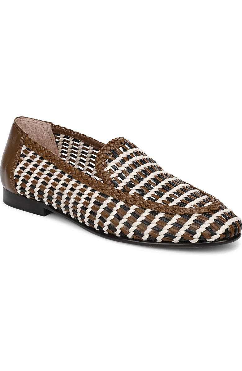 Veronica Beard Prilla Woven Loafer, Main, color, Brown Multi