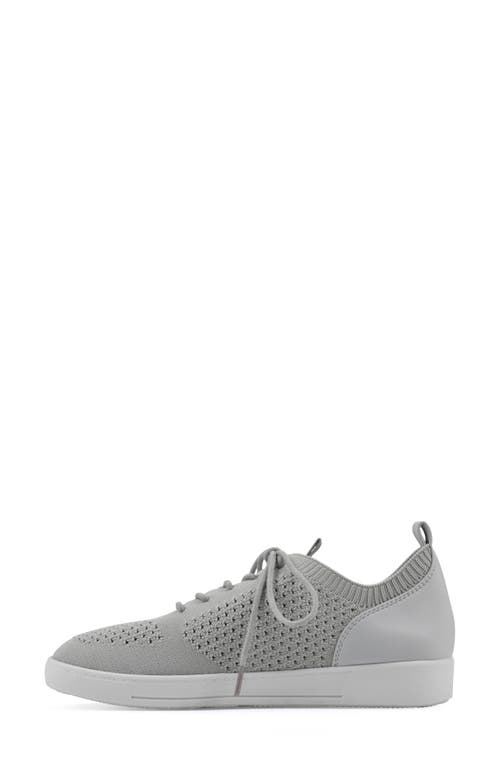 White Mountain Footwear Upscale Knit Sneaker In Light Grey Fabric