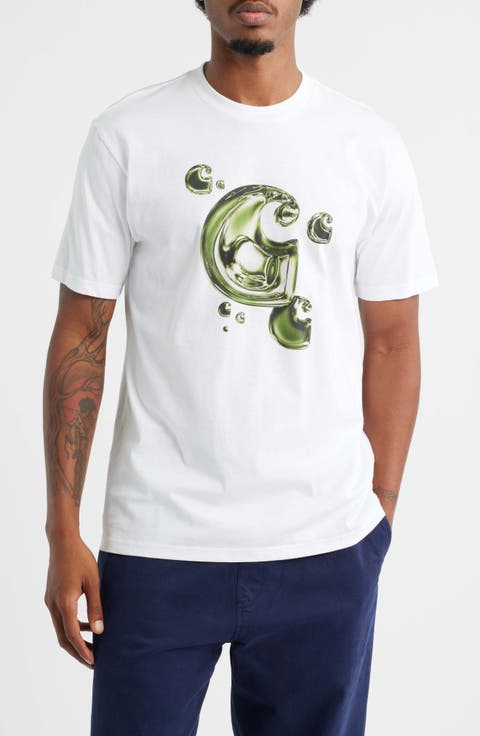 Solar Chrome C-Logo Organic Cotton Graphic T-Shirt