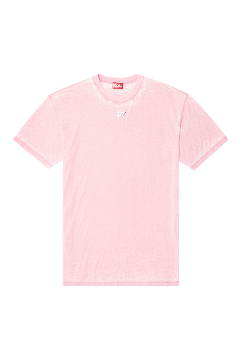 Relaxed Fit Cotton Blend T-Shirt, Alternate, color, PINK