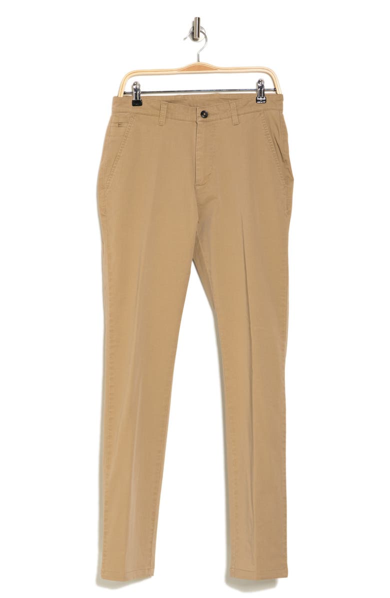 Vintage 1946 Flat Front Stretch Comfort Slim Leg Pants, Alternate, color, British Tan