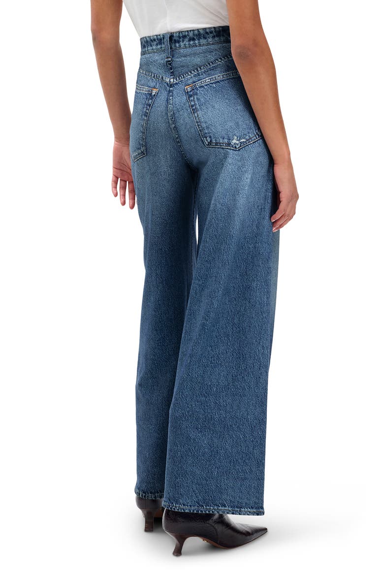 rb Miramar Sofie High Waist Ankle Wide Leg Terry Sweatpant Jeans, Alternate, color, VENIC