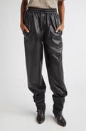 Isabel Marant Étoile Nereane Faux Leather Drawstring Pants