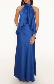 Petal & Pup Nyomi Tiered High Neck Maxi Dress