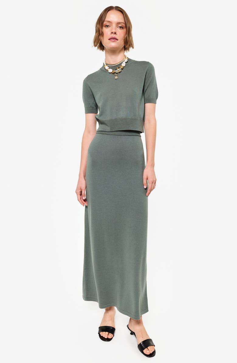 CAMI NYC Lexa Mock Neck Crop Merino Wool Sweater, Alternate, color,