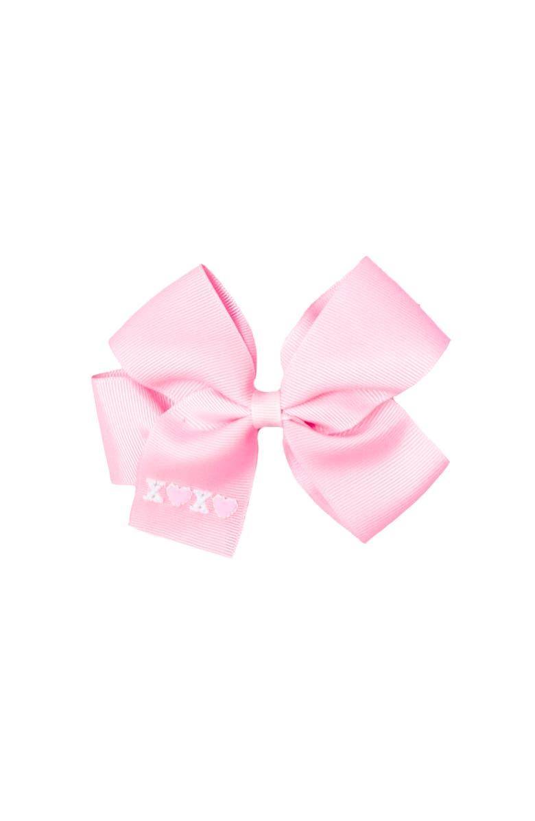 Bits & Bows XO Hair Bow, Main, color, Pink