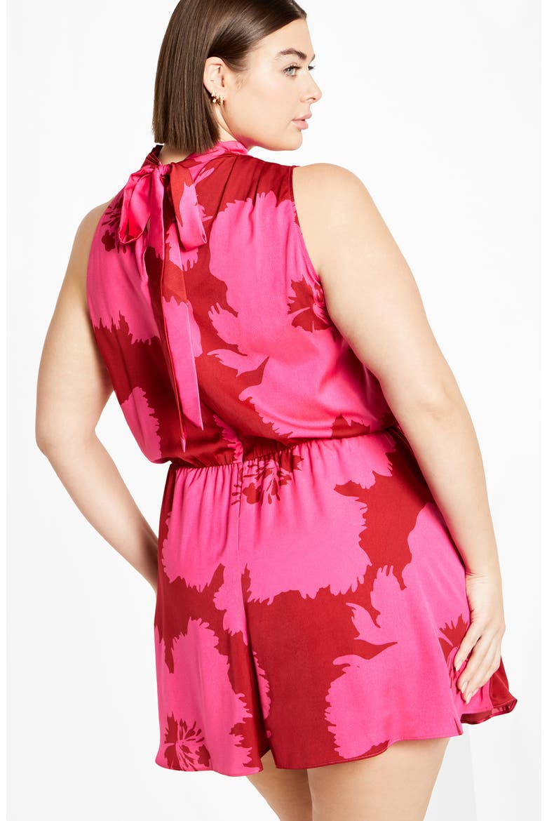 Kiana Floral Sleeveless Playsuit, Alternate, color, SUMMER PARADISE