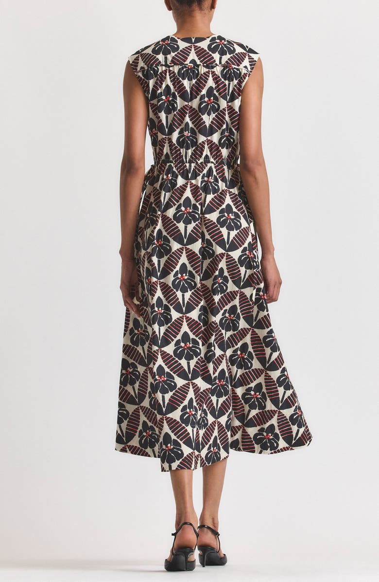 Nara Print Cotton Maxi Dress