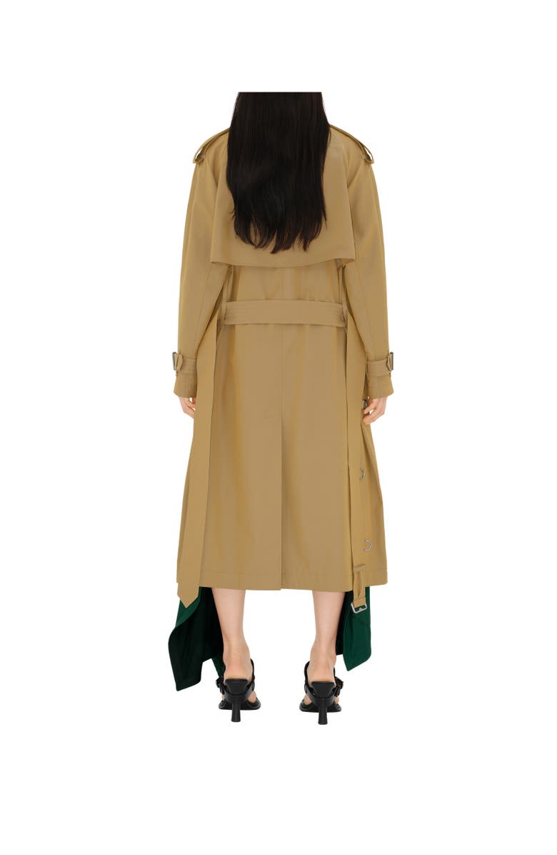 Burberry Long Gabardine Trench Coat, Alternate, color, 