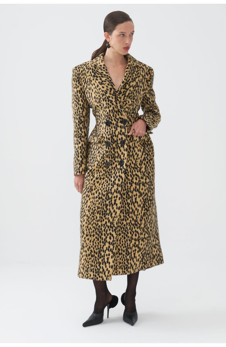 Nocturne Leopard Printed Coat, Main, color,