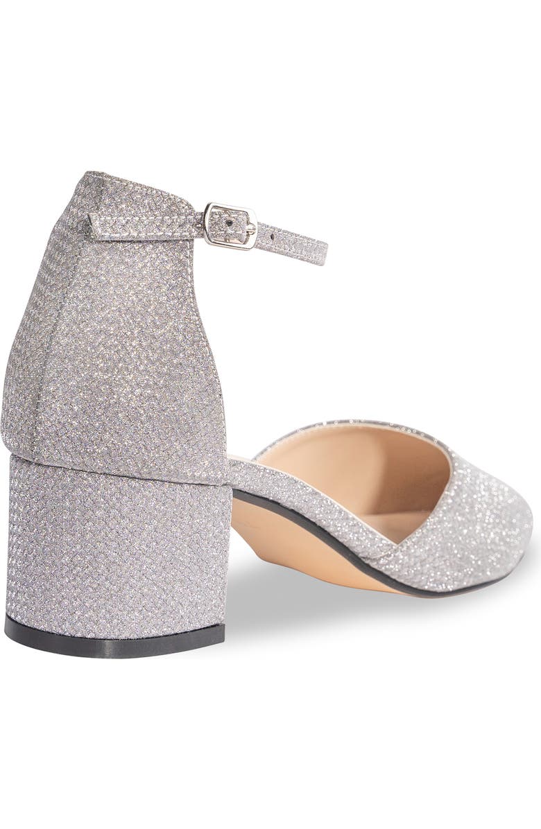 Touch Ups Tegan Ankle Strap Pointed Toe Pump, Alternate, color, Silver