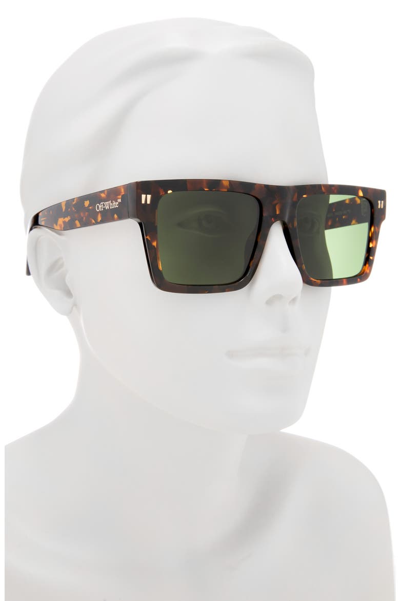 Lawton 54mm Square Sunglasses, Alternate, color, BROWN HAVANA/ GREEN