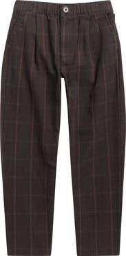 PacSun Kids' Sylas Plaid Stretch Cotton Pants