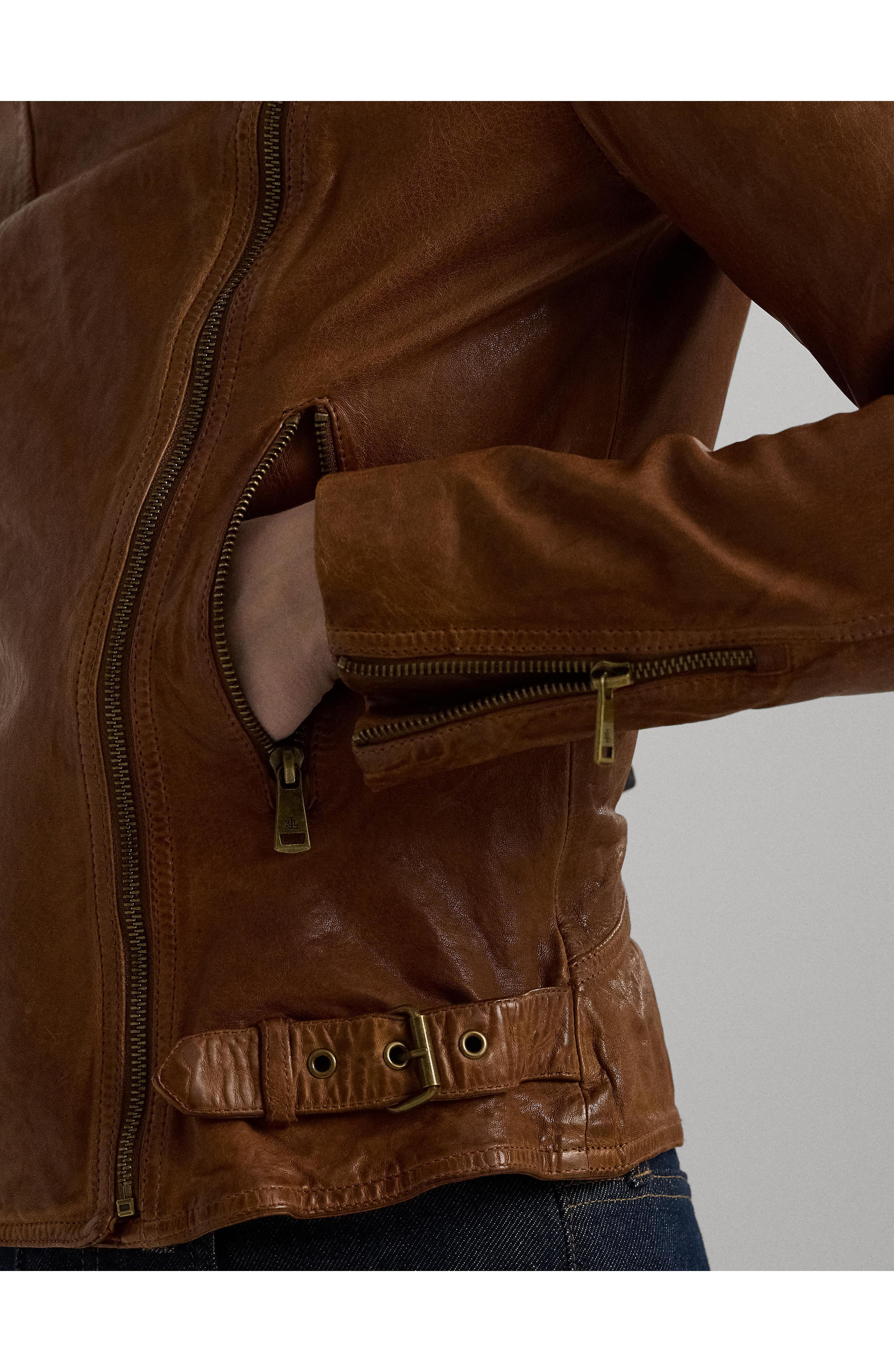 Tumbled Leather Jacket (Women) | Nordstrom
