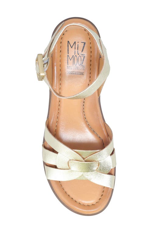 Miz Mooz Ozzie Platform Wedge Sandal In Champagne
